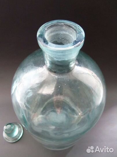 Бутыль стеклянная, 3 литра, с пробкой