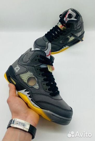 Кроссовки Nike Air jordan 5 Off-White Muslin