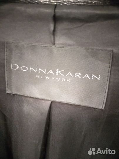 Кожаный плащ мужской DonnaKaran