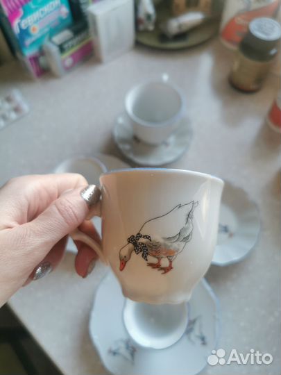 Чешский фарфор Гуси