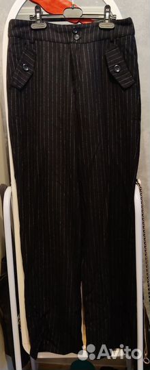 Теплые брюки из 80% шерсти, 44-46 р
