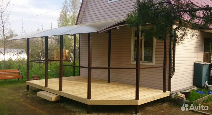 Строительство террас, веранд, беседок, пристроек