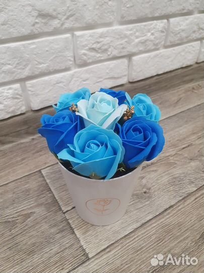 Букет из мыльных роз