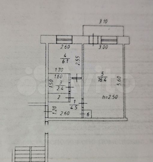 1-к. квартира, 31 м², 4/5 эт.