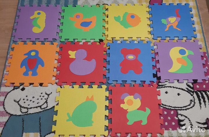 Развивающий пазл-коврик
