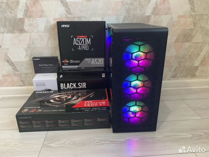 Пк AMD Ryzen 5 5500/RX 5600 XT 6Gb/DDR4 16Gb/SSD