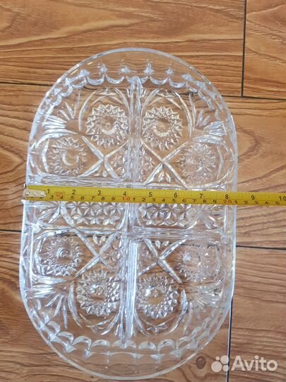 Хрустальная менажница