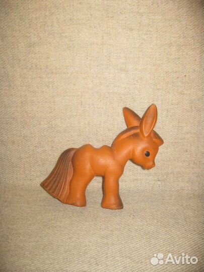 Резиновая игрушка СССР Ослик Красный треугольник