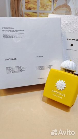 Amouage sunshine woman духи оригинал