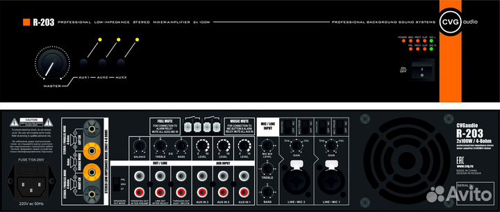 Усилитель CVGaudio R-203