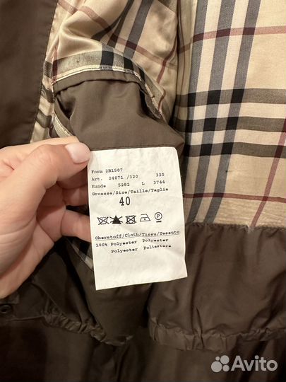 Оригинальный пуховик Burberry London