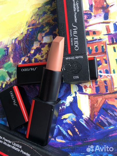 Shiseido помада матовая 503 nude streak