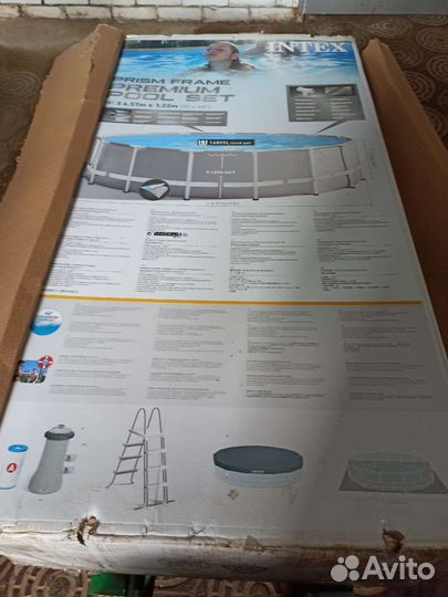 Бассейн каркасный Интекс 457*122см Призм Фрэйм