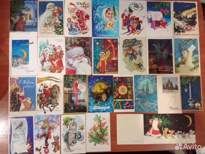Открытки новый год СССР