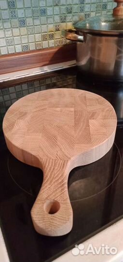 Разделочная,торцевая доска с дуба