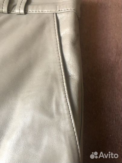 Massimo dutti кожаные брюки