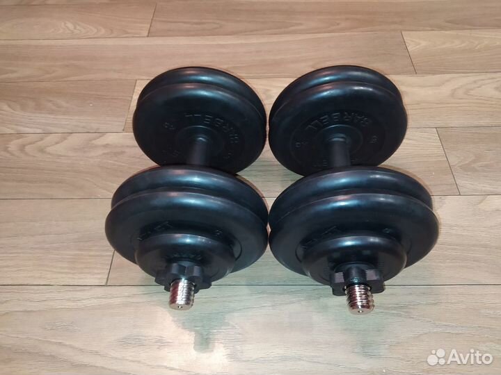 Гантели разборные MBBarbell по 24,5 кг (вес одной)