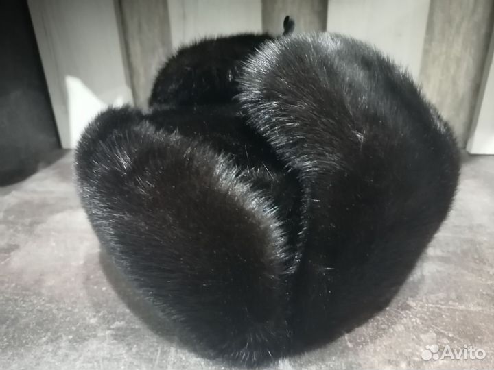 Норковая шапка мужская