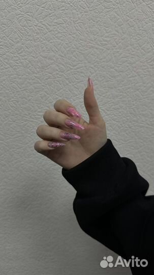 Маникюр, четкий квадрат, крейзи дизайн