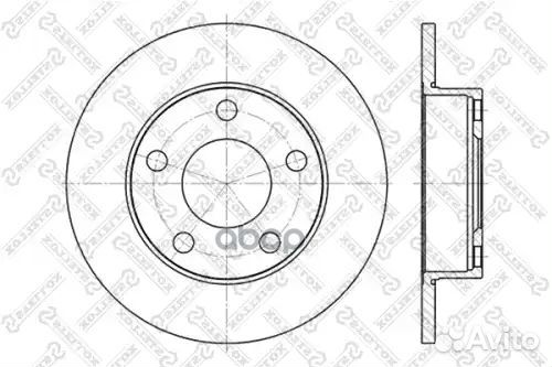 Диск торм. зад. audi 100 200 a8 1.8-2.8 Stellox 49