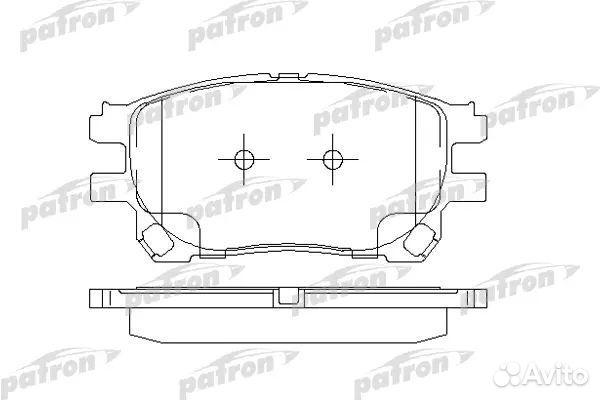 Patron PBP1868 Колодки тормозные дисковые передн T