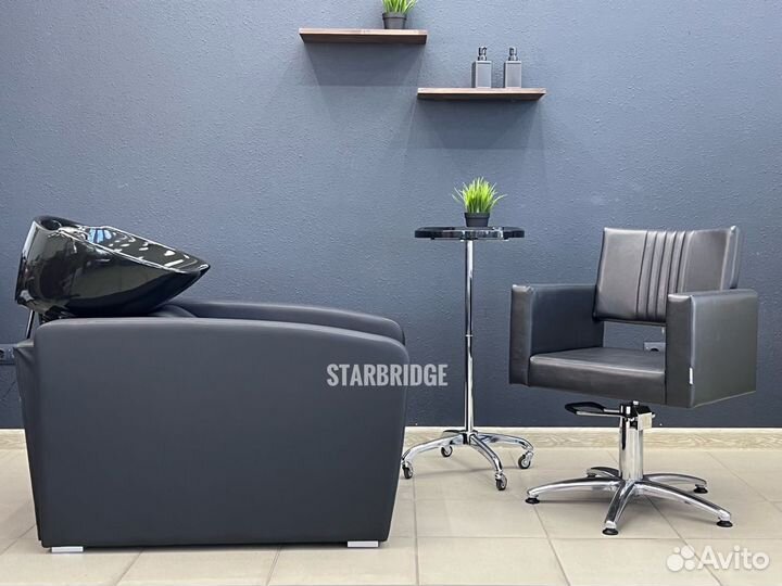 Мойка парикмахерская и кресло парикмахерское