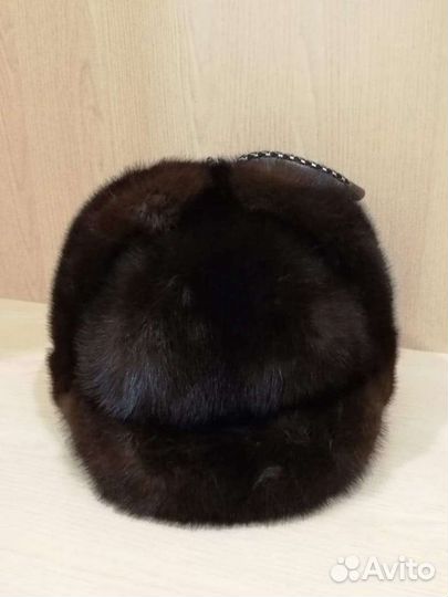Шапка берет норковый