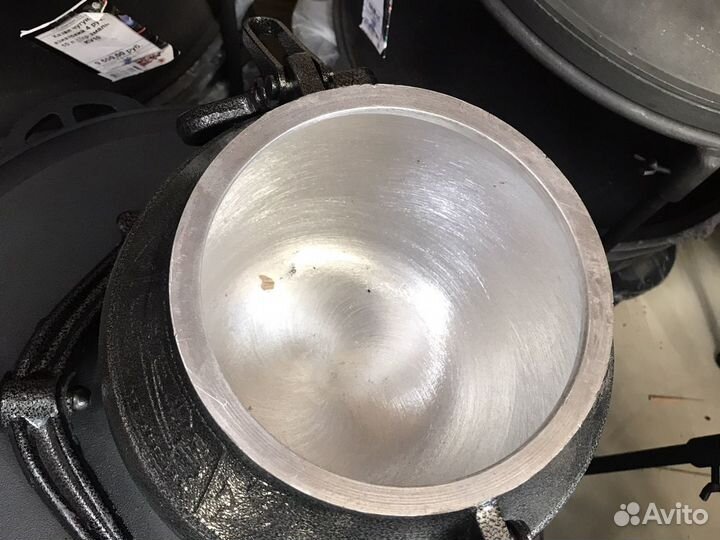 Афганский казан на 5 литров черный с ручками