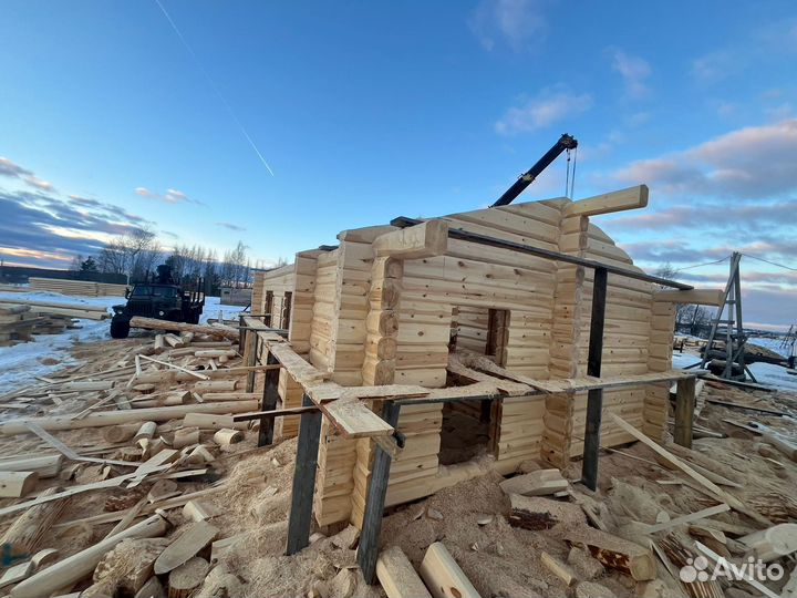 Сруб дома из лафета сосны (возможна ипотека)