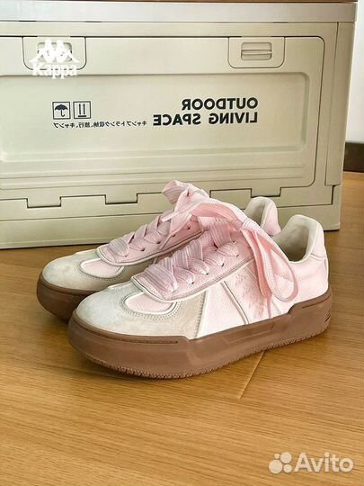 Кроссовки кеды Kappa с pinterest розовые pink