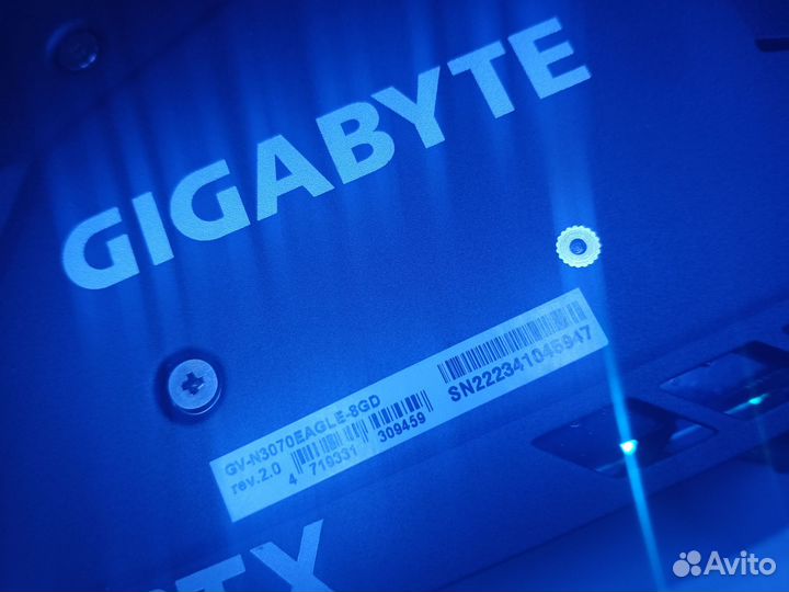 Видеокарта gigabyte GeForce RTX 3070 eagle (LHR)