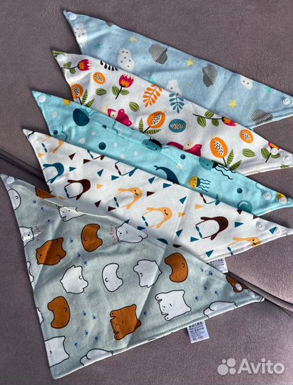 Слюнявчик нагрудник хлопок