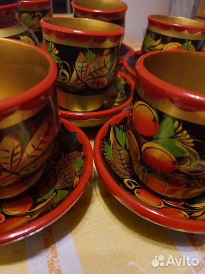 Хохлома сссрнабор столовой посуды