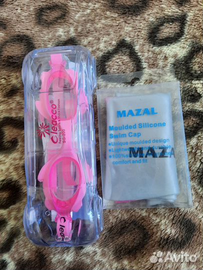 Очки и шапочка детские новые 9-11 лет