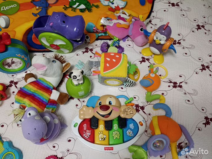 Коврик музыкальный, водный+ игрушки