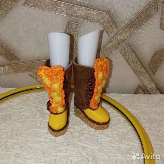 Кожаная обувь для куклы Блайз