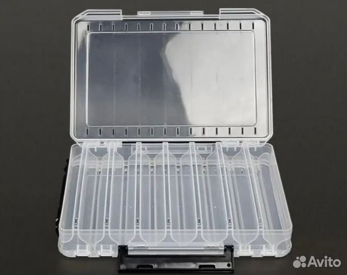 Коробка для воблеров 2х сторон 27х19х4.5см