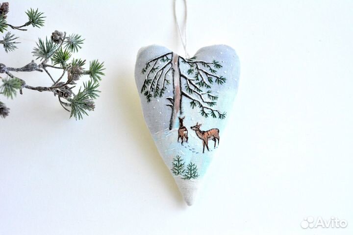 Елочное украшение ручная работа подарок новогодний
