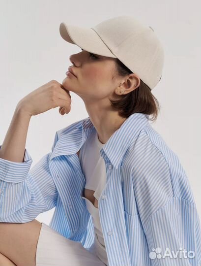 Кепка летняя хлопковая Бежевая