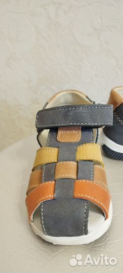 Сандалии детские кожаные для мальчиков 20 размер