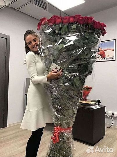 Высокие Розы Гиганты Доставка Круглосуточно