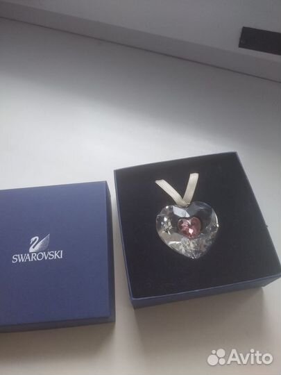 Swarovski кулон сердце