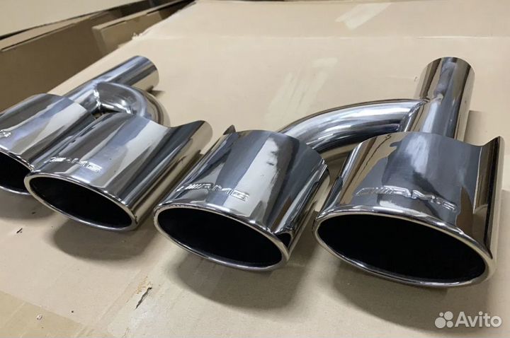 Насадки на глушитель AMG W164 W204 W212