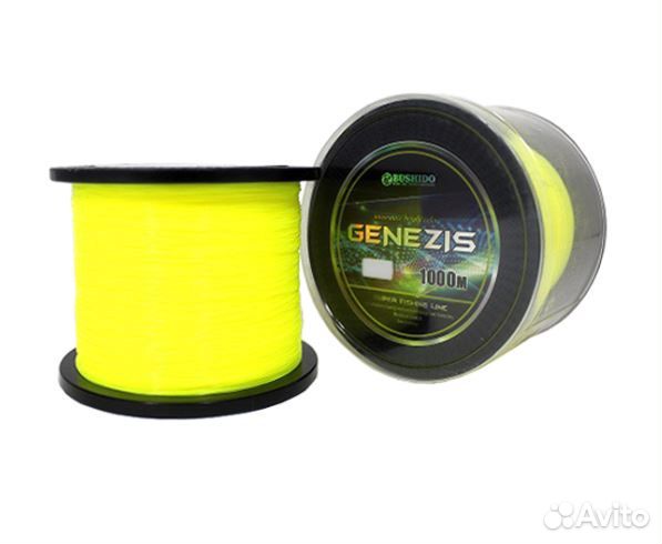 Леска Bushido Genezis 1000м (желто-кислотная)