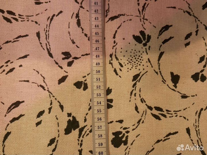 Ткань Лен Портьерный СССР