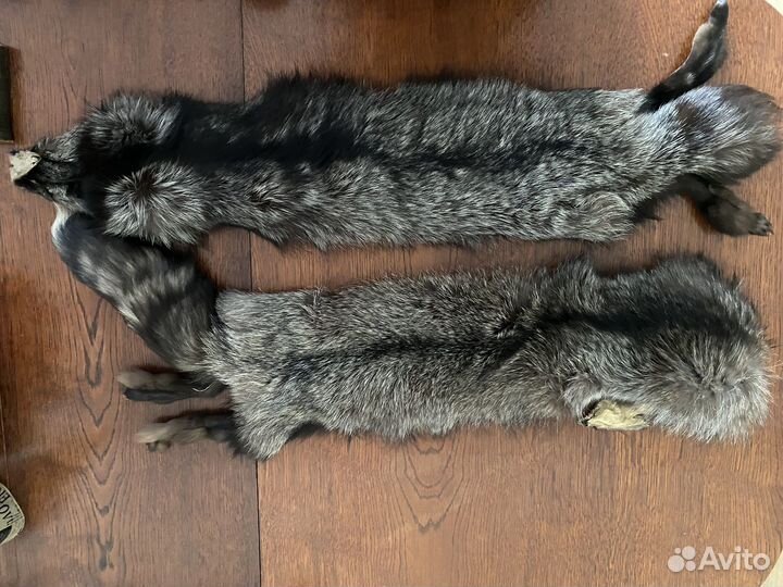 Мех чернобурой лисы