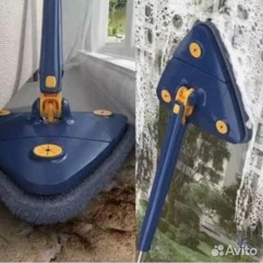 Швабра треугольная с отжимом