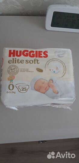 Памперсы huggies elite soft размер 0