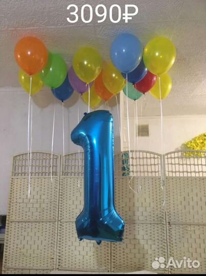 Воздушные шары на день рождения с цифрами
