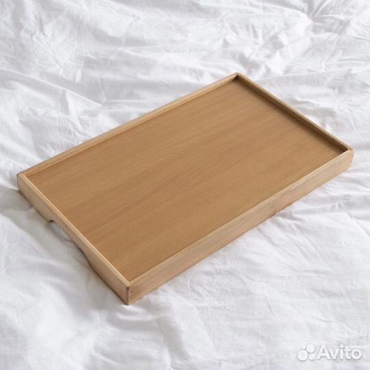 Поднос деревянный прямоугольный с ручками